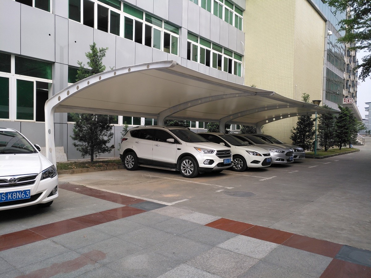 7字型膜結構停車篷