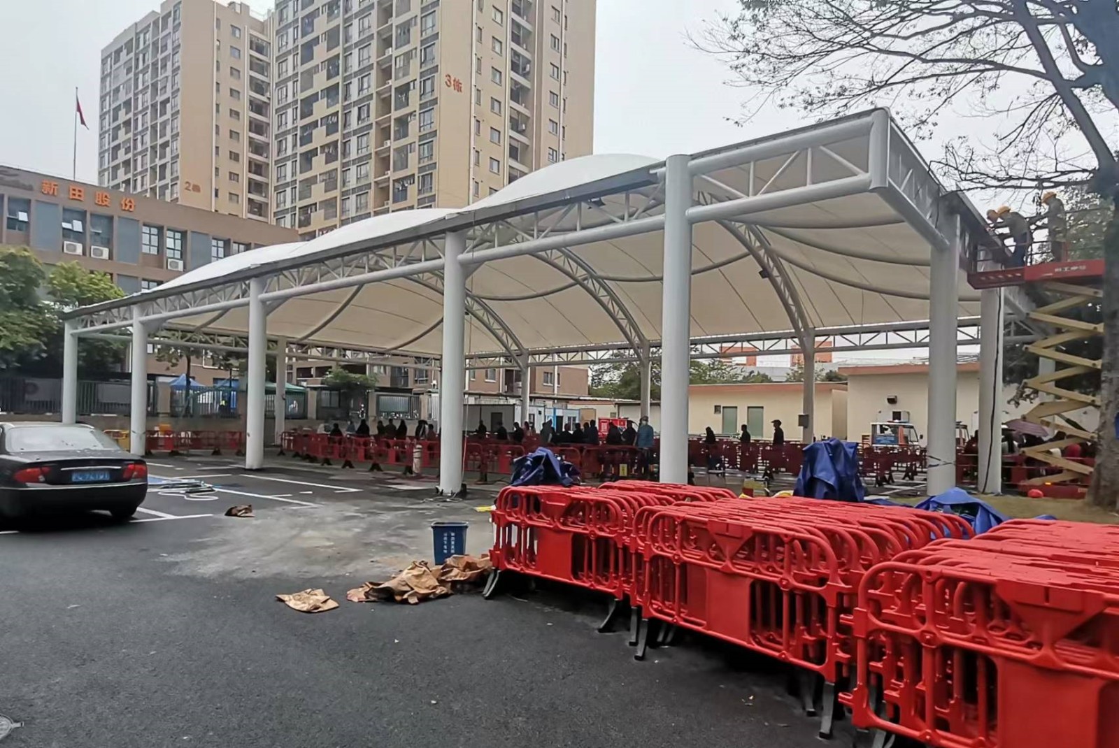 體育設(shè)施膜結(jié)構(gòu)遮陽篷